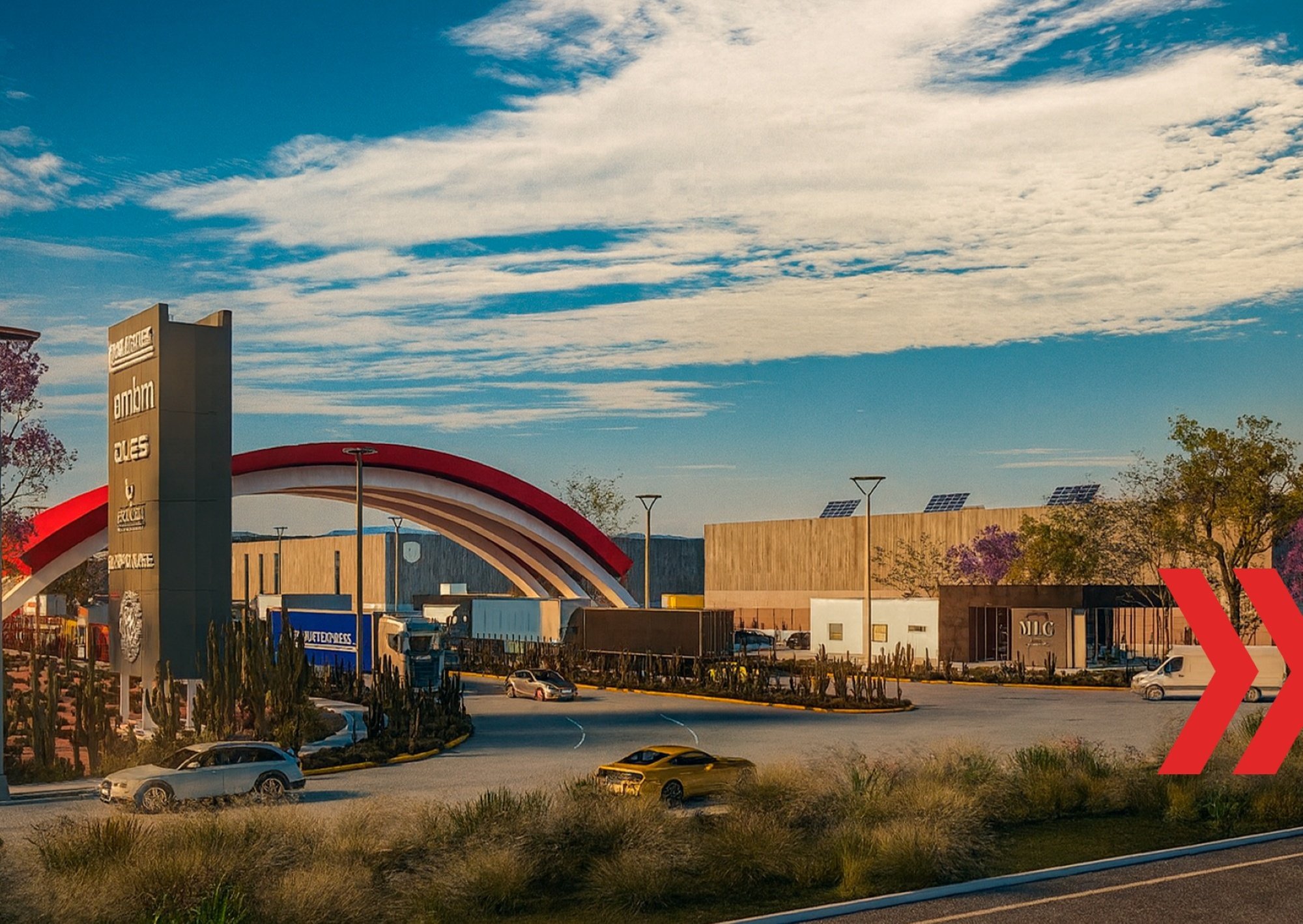 Acceso a Mazatlan Logistics Center - MLC