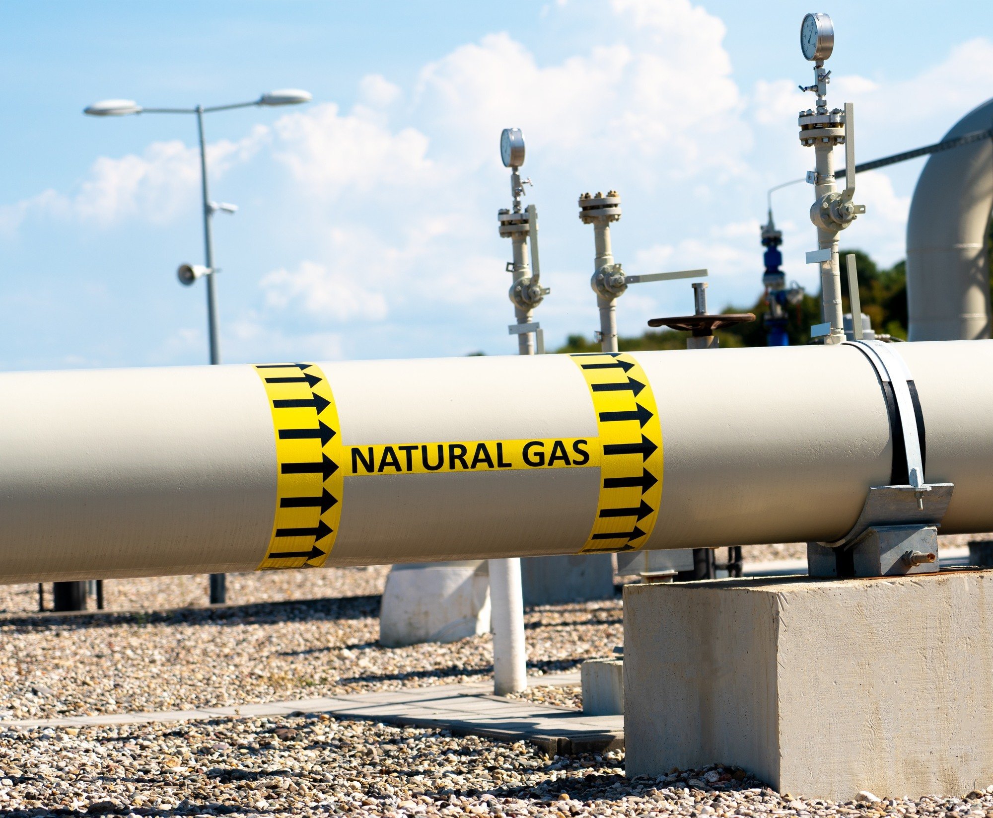 Infraestrura para la distribución de gas natural en las instalaciones del Parque Industrial MLC