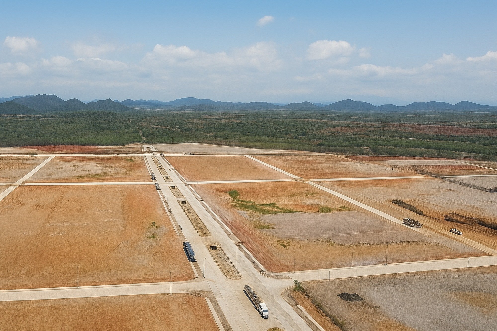 Terrenos industriales en Mazatlán con 16 MVA, gas natural, agua y red contra incendios. En MLC tu operación inicia sin retrasos. Últimos lotes fase 1.